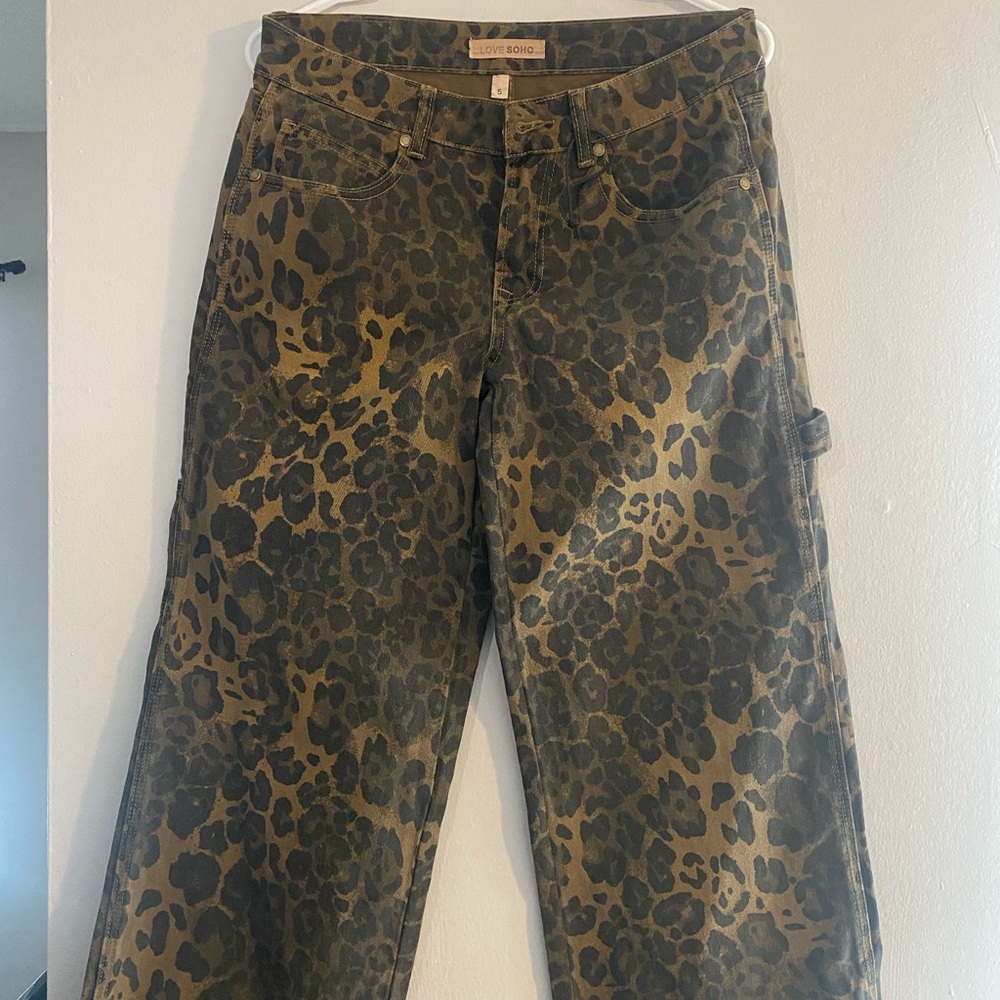 Love & soho Leopard Print Pants